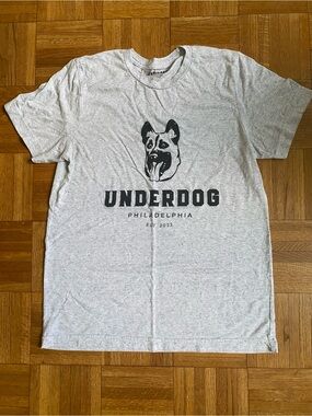 Underdog Philadelphia Hungry Dogs T Shirt Gray Medium